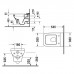 Duravit PuraVida Унитаз подвесной 54x35см, с креплением, цвет: белый глянец. 2219090000