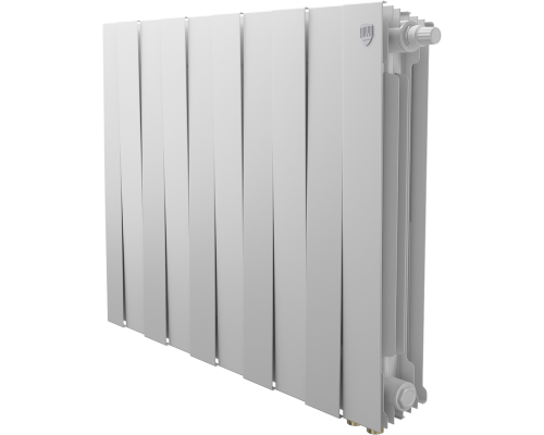 Радиатор биметаллический Royal Thermo Piano Forte 500 VDR80 10 секций, межосевое расстояние 8 см, bianco traffico