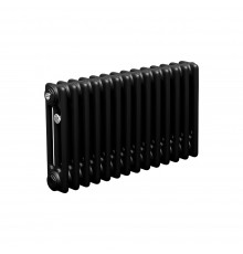 Трубчатый радиатор ТЕПЛОФОРТ ТР3037, 14 секций, боковое подключение 3/4”, черный мат 200074