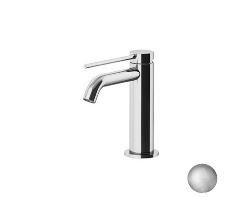 Gattoni Circle Two Смеситель для раковины на 1 отв., излив: 11.5см, с донным клапаном, цвет: никель. 9142/91NS Gattoni Circle Two Смеситель для раковины на 1 отв., излив: 11.5см, с донным клапаном, цвет: никель. 9142/91NS