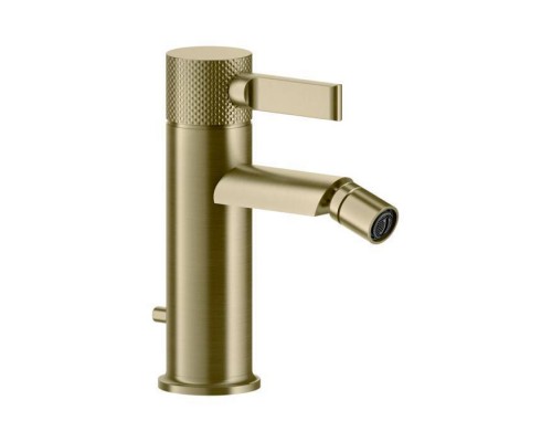 Gessi Inciso Смеситель для биде, 1 отв., с донным клапаном, цвет: Brushed brass pvd. 58007#727