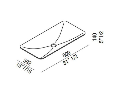 Agape Ottocento 002 Раковина 80x39.2x14 см, без отв., цвет: белый. ACER0899LZ *0 Agape Ottocento 002 Раковина 80x39.2x14 см, без отв., цвет: белый. ACER0899LZ *0