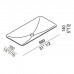 Agape Ottocento 002 Раковина 80x39.2x14 см, без отв., цвет: белый. ACER0899LZ *0