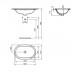 Ideal Standard Connect Раковина 62x41см., встраиваемая снизу, без отв., цвет: белый. E505001