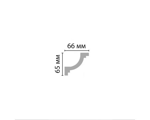 Плинтус потолочный гладкий DECOMASTER 96673 (65*66*2400мм)