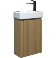 Тумба с раковиной Wellsee WC Area 221803000 40 см, цвет матовый бежевый
