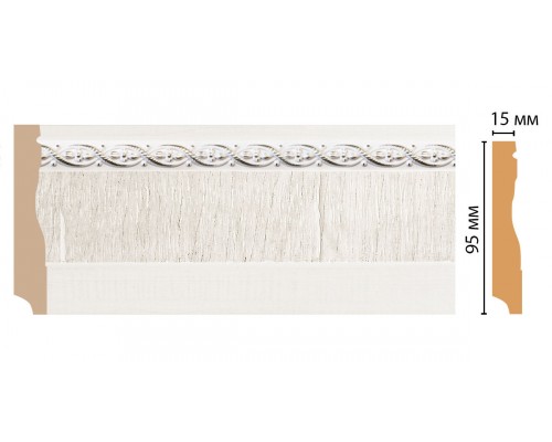 Плинтус напольный DECOMASTER 153-7D ДМ (95*12*2400 мм)