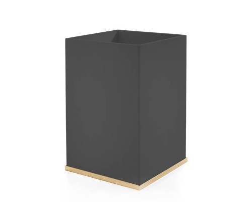 3SC Mood Deluxe Black Ведро, без крышки, 20х30х20 см, композит Solid Surface, цвет: чёрный матовый/золото 24к. . MDN65AGD 3SC Mood Deluxe Black Ведро, без крышки, 20х30х20 см, композит Solid Surface, цвет: чёрный матовый/золото 24к. . MDN65AGD