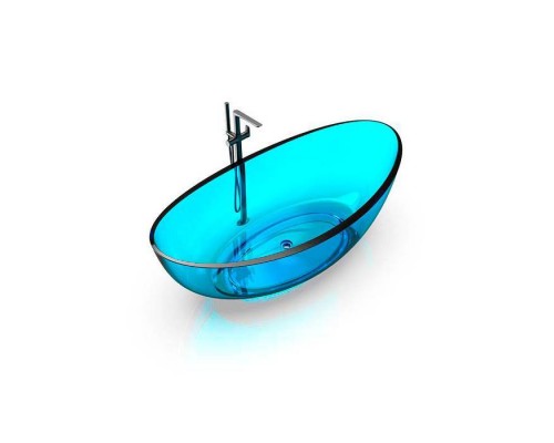 Knief Oval Shape Ванна отдельностоящая 180х93x56см., из полимерного материала, цвет: Aquamarin Blue # 100. 70001100
