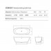 Dea Design Soul Ванна 170x72xh56см, отдельностоящая, цвет: classic green. DD8630 1700 R6
