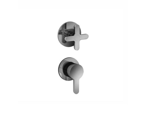 Fantini Icona Classic Смеситель для душа, встраиваемый, на 2 источника, 1/2, (наружняя часть), цвет: хром. 53 02 R485B