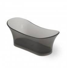 Dea Design Elegant Ванна 175x75x68см., отдельностоящая, Glasstek, прозрачная смола, цвет: Smoky Black R4. DD8614 1750 R4