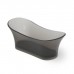 Dea Design Elegant Ванна 175x75x68см., отдельностоящая, Glasstek, прозрачная смола, цвет: Smoky Black R4. DD8614 1750 R4