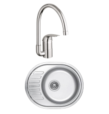 Комплект Мойка Kaiser KSS-5745 R + Смеситель Grohe Euroeco