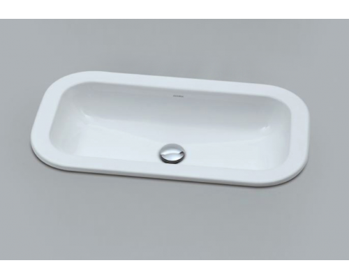 AZZURRA GLAZE Раковина 69x38 см, без отв., цвет: белый	. GLLI06938000BI (GLZ 69x38/IN bi)