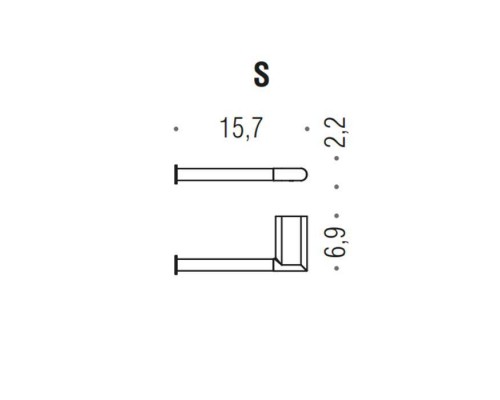 Colombo Mini Держатель туалетной бумаги, SX, цвет: PVD нержавеющая сталь. B4008S.HPS1