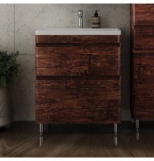 Тумба с раковиной Style Line Атлантика 70 Люкс Plus, напольная, старое дерево