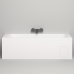 Salini Orlanda KIT Встраиваемая ванна 170х80х60cм, UpDown, сифон, щелевой слив-перелив, S-Stone, цвет: белый матовый. 102126M