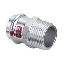 Переход Prestabo c SC-Contur, 22x1/2, из оцинкованной стали, с многогранником, с наружной резьбой, модель 1111