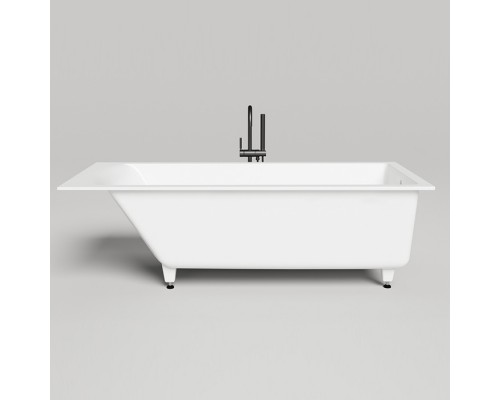 Salini Cascata Встраиваемая ванна 170x70x55.2см., ножки, сифон, мат-л: S-Stone, цвет: белый матовый. 23101H,  104423M