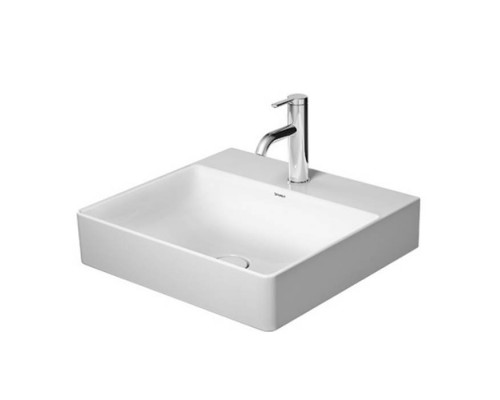 Duravit DuraSquare Раковина накладная 50х47см., с 1 отв., без перелива, с крепежом, цвет: белый. 2353500071