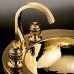 THG Marquise porcelaine noire Смеситель для раковины, 3 отв., цвет: золото/черный фарфор. A7F-F01-151