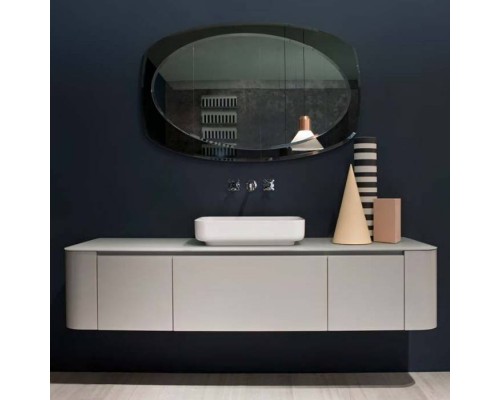Antonio Lupi ILBagno Комплект мебели: тумба подвесная с раковиной 180x54см, цвет: Grey smog opaco, зеркало цвет: Fume и смеситель, цвет: хром. TB230, TB231IN, BOLOMOOD54 bianco/cr, GIB236.615+WOOD1854.36, GIL272.615+WOOD1854.72, GIF454.615, TEMPO254 Antonio Lupi ILBagno Комплект мебели: тумба подвесная с раковиной 180x54см, цвет: Grey smog opaco, зеркало цвет: Fume и смеситель, цвет: хром. TB230, TB231IN, BOLOMOOD54 bianco/cr, GIB236.615+WOOD1854.36, GIL272.615+WOOD1854.72, GIF454.615, TEMPO254