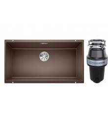 Комплект Мойка Blanco Subline 800-U кофе + Измельчитель KUCHENSTERN Muhle