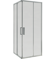 Душевой уголок Maybahglass MGY-1327-5 90х90 см, профиль матовый хром, стекло сатин