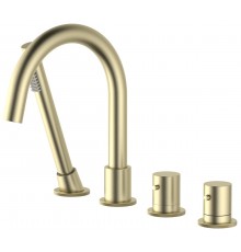 Timo 2330/17Y Saona Термостат на борт ванны, на 4 отв., золото матовое 2330/17Y