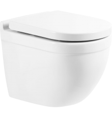 Унитаз подвесной BelBagno Senso-R BB017CHR безободковый, крышка BB865SC с микролифтом