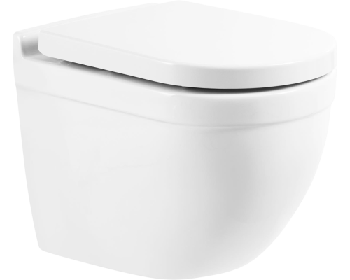 Унитаз подвесной BelBagno Senso-R BB017CHR безободковый, крышка BB865SC с микролифтом