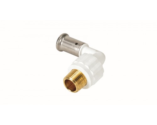 Угольник-пресс 90° Henco НР 32x1 белого цвета. 5PKW-3206 Угольник-пресс 90° Henco НР 32x1 белого цвета. 5PKW-3206