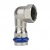 Угольник раструбный Varmega Inox Press с внутренней резьбой 15×½ . VM714001504