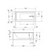 Duravit STARCK Ванна акриловая  прямоугольный вариант 170x80х46см, встраиваемая или с панелями , с 1 наклоном  для спины ,  цвет: белый. 790100000000000,  790285000001000,  700336000000000