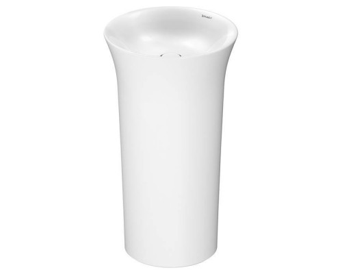 Duravit White Tulip Раковина напольная Oslash;50х h90см., без перелива, без отв., сифон, слив в стену, цвет: белый. 2702500070 Duravit White Tulip Раковина напольная Oslash;50х h90см., без перелива, без отв., сифон, слив в стену, цвет: белый. 2702500070
