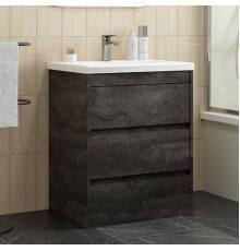 Тумба с раковиной Art Max Family-M 60 напольная, iron stone