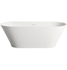 Ванна из искусственного камня Salini Mona S-Stone 170x70 см, отдельностоящая, овальная, с донным клапаном, матовая