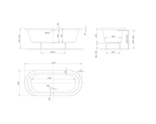 Knief Cool FIT Ванна овал 0400-082 встроенная 180x80x60см с ножками, в комплекте со сливом 0100-091-06 стандарт, цвет: белый . 0100-091-06, 0400-082 Knief Cool FIT Ванна овал 0400-082 встроенная 180x80x60см с ножками, в комплекте со сливом 0100-091-06 стандарт, цвет: белый . 0100-091-06, 0400-082