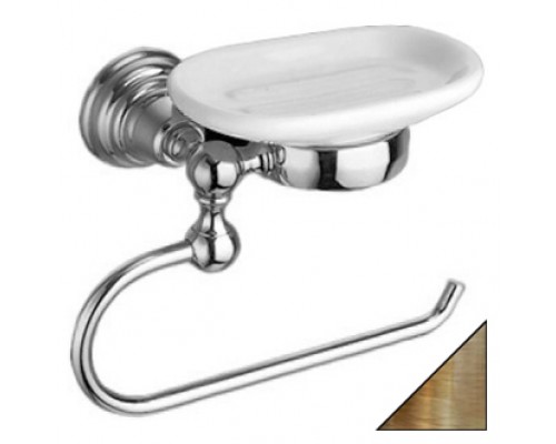 CA 238.92 OLD BRASS Кольцо для полотенца + мыльница керамическая CA23892