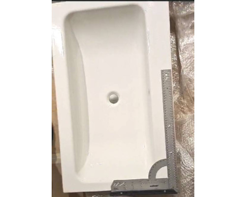 Bette One Раковина встраиваемая на столешницу 80times;49.5times;13см, без отв., с переливом, сталь, цвет: белый. A139-000 УЦЕНКА