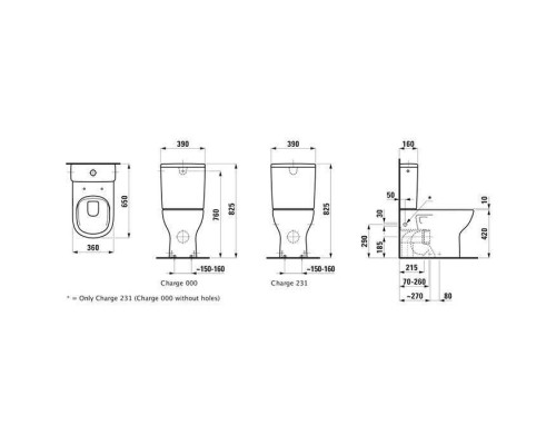 Laufen Lua Унитаз моноблок 65х36х42см., слив универсальный, безободковый, подвод снизу слева, цвет: белый глянцевый. 8.2408.1.000.000.1, 8.2708.3.000.973.1 Laufen Lua Унитаз моноблок 65х36х42см., слив универсальный, безободковый, подвод снизу слева, цвет: белый глянцевый. 8.2408.1.000.000.1, 8.2708.3.000.973.1