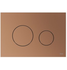 TECEloop 9240937 Панель смыва, 2 объёма, 220х150х5 мм, пластик, красная бронза металлик 9240937