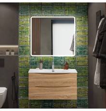 Мебель для ванной комнаты BelBagno Marino-cer-n 90 подвесная, rovere bianco