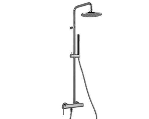 Fantini Nostromo Душевая стойка, с верхнем душем 20см., с ручным душем и смесителем, цвет: хром. 86 02 8130