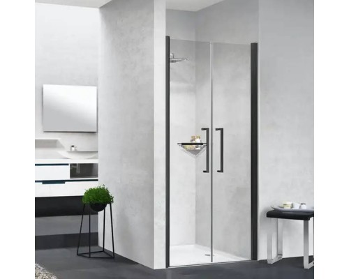 Novellini Young Душевая дверь 97-101х200см., распашная двойная дверь, в нишу, цвет: черный. Y22B97-1H