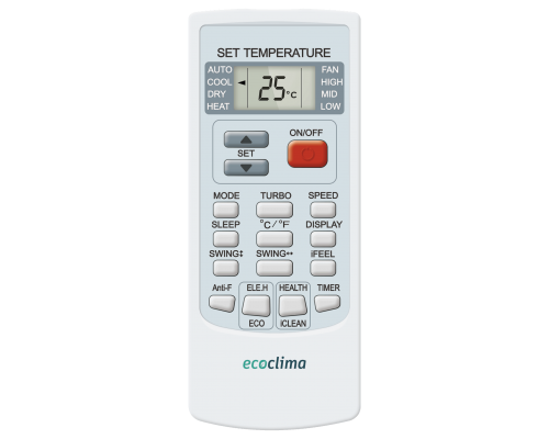 Настенный кондиционер Ecoclima ECW/I-AX24/FB-4R1 + EC/I-AX24/F-4R1, белый Настенный кондиционер Ecoclima ECW/I-AX24/FB-4R1 + EC/I-AX24/F-4R1, белый