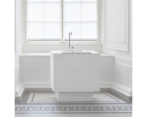 Bette One Раковина встраиваемая на столешницу 80times;49.5times;13см, без отв., с переливом, сталь, цвет: белый. A139-000 УЦЕНКА