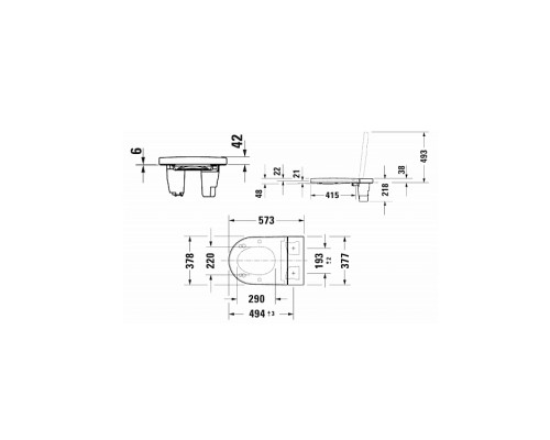 Duravit SensoWash Starck f Plus Сиденье для унитаза 37.8x57.3x21.8см., с душем, SoftClose, цвет: белый. 612000012002320 Duravit SensoWash Starck f Plus Сиденье для унитаза 37.8x57.3x21.8см., с душем, SoftClose, цвет: белый. 612000012002320