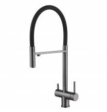 Смеситель для кухни Abber Wasser Kreis AF81141NG, с гибким изливом, никель